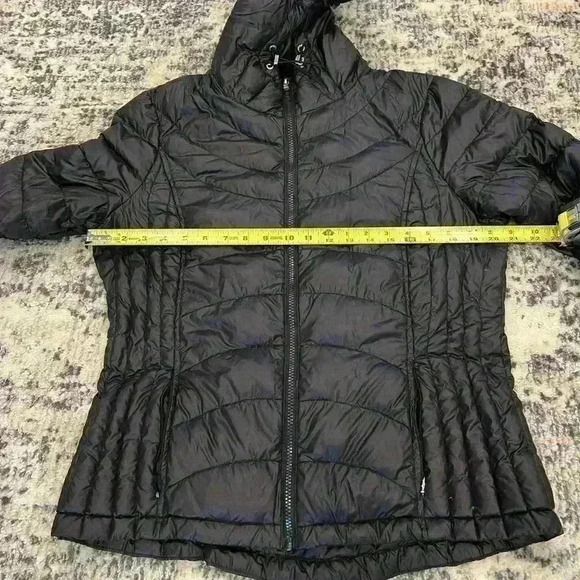 Calvin Klein puffer coat size large black packable lightweight zip down - Picture 8 of 9